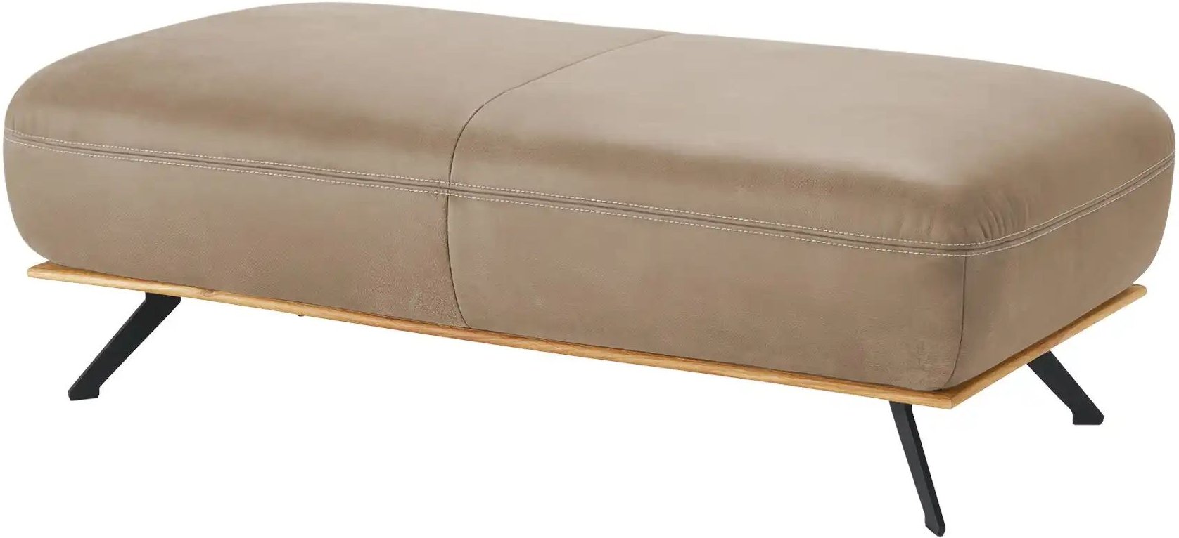 Thumbnail - meinSofa Hocker Fiona ¦ braun ¦ Maße (cm): B: 135 H: 43 T: 70.0 Polstermöbel > Hocker - Höffner