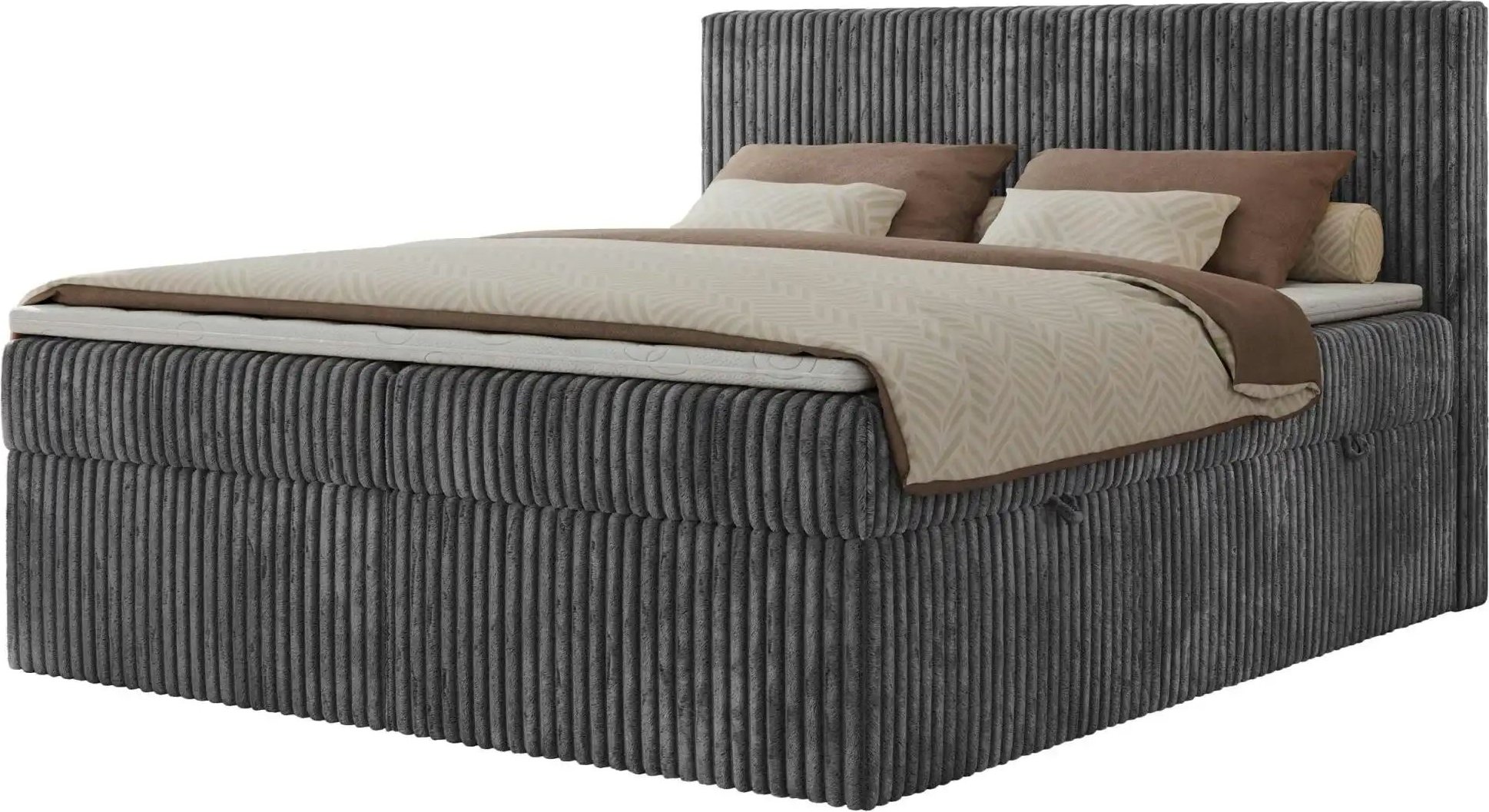 Boxbett mit Bettkasten Tiliano ¦ grau ¦ Maße (cm): B: 184 H: 119 Betten > Komfortbetten - Höffner