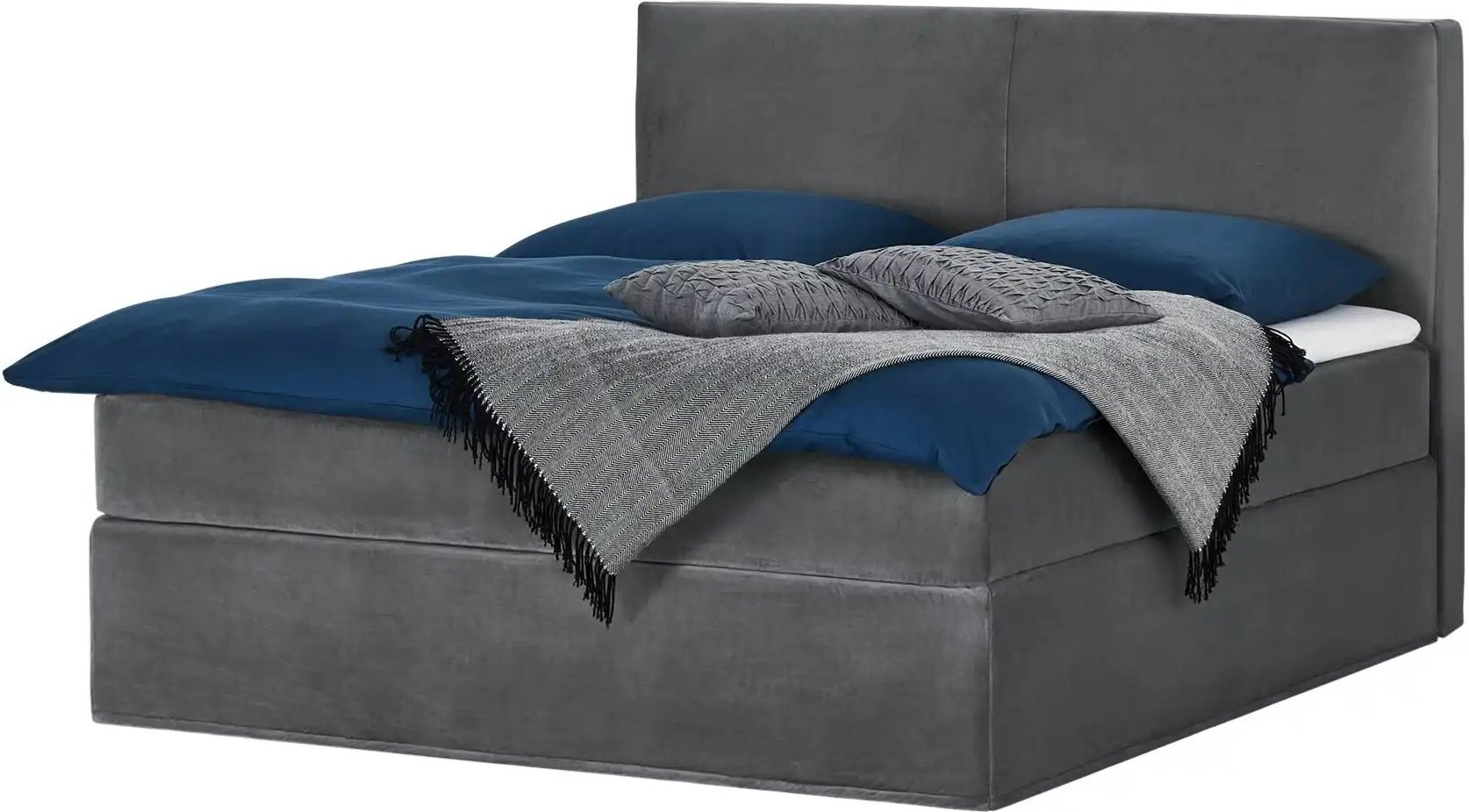Boxi Boxspringbett 160 x 200 cm Boxi Classic ¦ grau ¦ Maße (cm): B: 160 H: 125 Betten > Boxspringbetten - Höffner