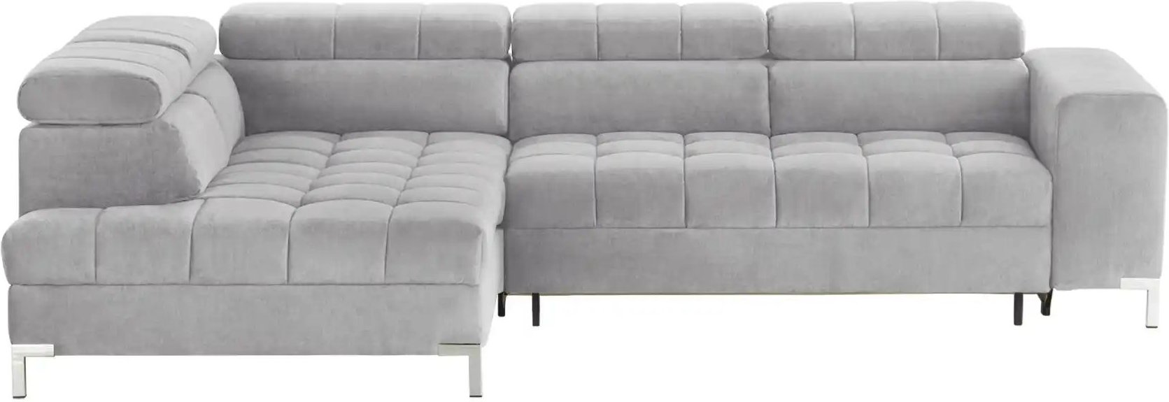 Ecksofa mit verstellbaren Kopfstützen Arte ¦ grau ¦ Maße (cm): B: 284 H: 97 T: 200.0 Polstermöbel > Sofas > Ecksofas - H...