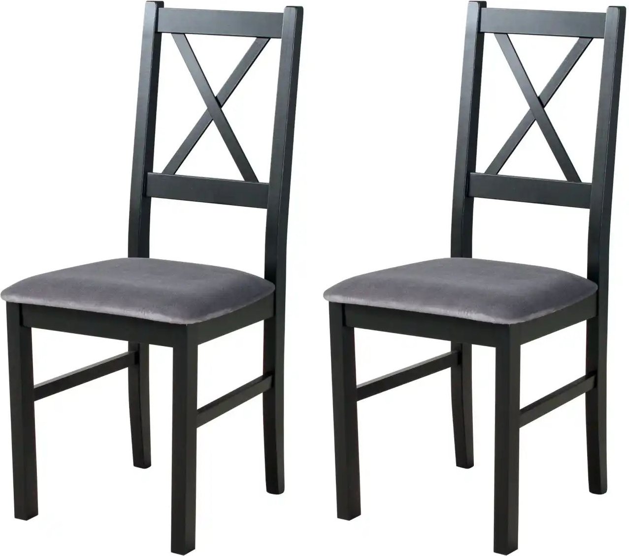 Esszimmerstuhl 2er-Set ¦ schwarz ¦ Maße (cm): B: 43 H: 94 Stühle > Küchenstühle > Polster Küchenstühle - Höffner