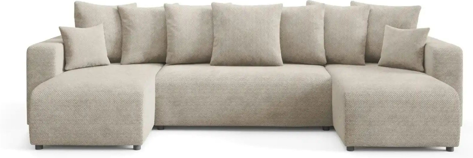 Wohnlandschaft mit Schlaffunktion Evora ¦ beige ¦ Maße (cm): B: 318 H: 88 Polstermöbel > Sofas > Wohnlandschaften - Höff...