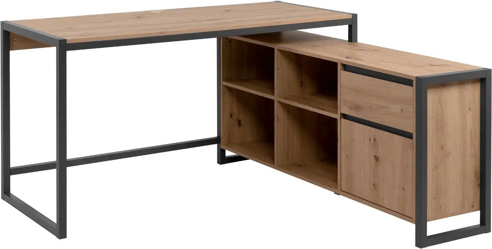 Eck-Schreibtisch Fiano ¦ holzfarben ¦ Maße (cm): B: 139 H: 75 T: 142.0 Tische > Schreibtische - Höffner