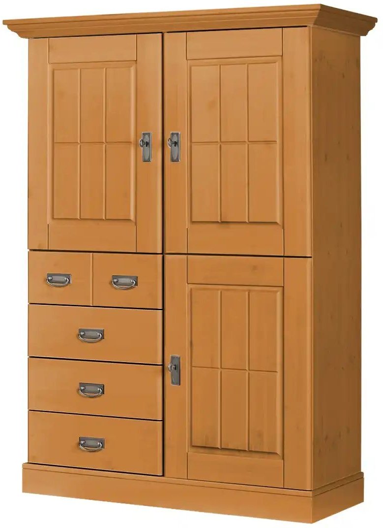 maison bleue Highboard Florian ¦ holzfarben ¦ Maße (cm): B: 118,5 H: 163,5 T: 48.0 Kommoden & Sideboards > Highboards -...