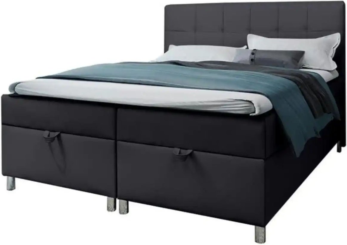 Boxbett mit Bettkasten Malabo ¦ schwarz ¦ Maße (cm): B: 120 H: 110 Betten > Polsterbetten - Höffner