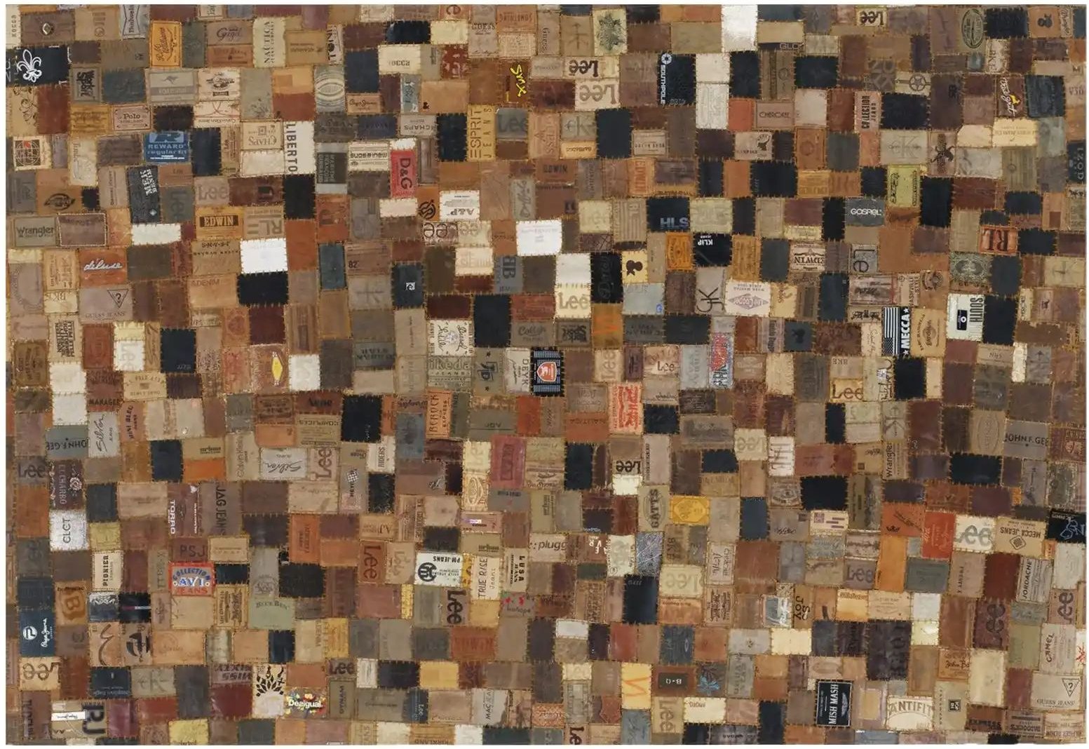 Thumbnail - meinTeppich Lederteppich Labelstar ¦ braun ¦ Rindsleder / Kuhhaut ¦ Maße (cm): B: 90 Teppiche > Naturteppiche - Höffner