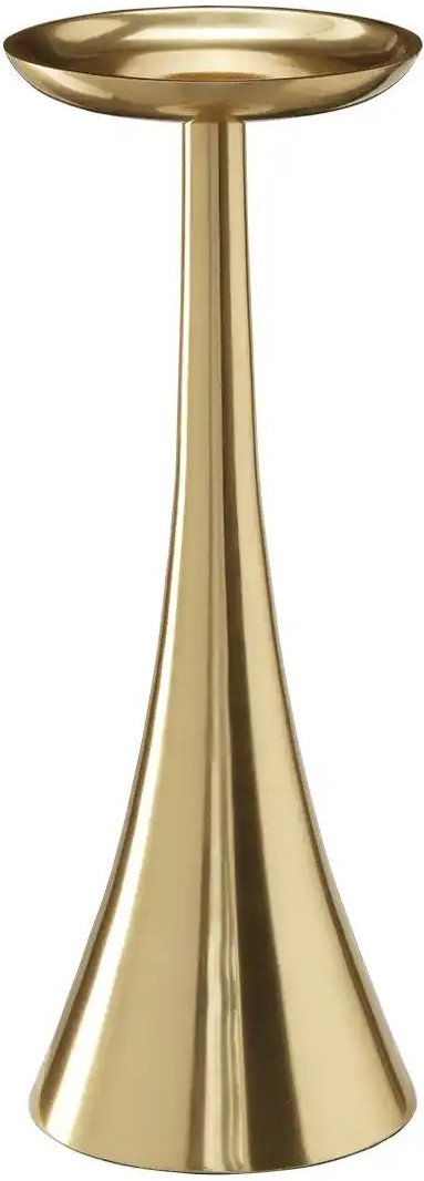 HOME STORY Kerzenständer ¦ gold ¦ Aluminium ¦ Maße (cm): H: 28 Ø: 10 Accessoires > Kerzen & Kerzenständer > Kerzenstä...