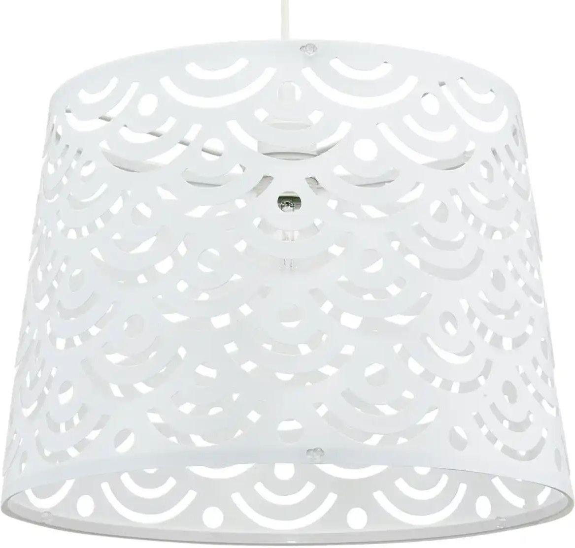 KHG Pendelleuchte 1-flammig ¦ weiß ¦ Maße (cm): H: 120 Ø: 35 Lampen & Leuchten > Hängeleuchten - Höffner