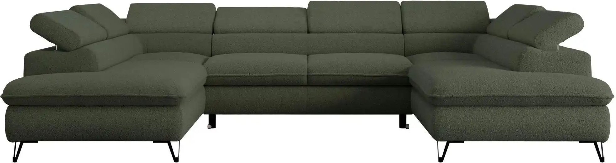 Wohnlandschaft Peter ¦ grün ¦ Maße (cm): B: 346 H: 76 Polstermöbel > Sofas > Schlafsofas - Höffner