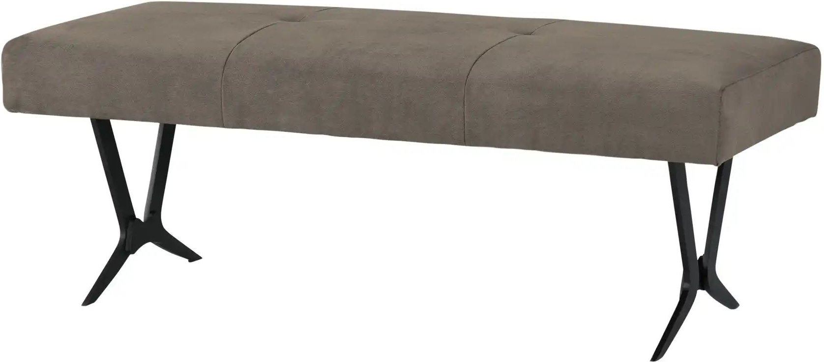 Woodford Polsterbank mit Metallkufe Scadia ¦ braun ¦ Maße (cm): B: 150 H: 48 T: 56.0 Bänke > Einzelbänke - Höffner