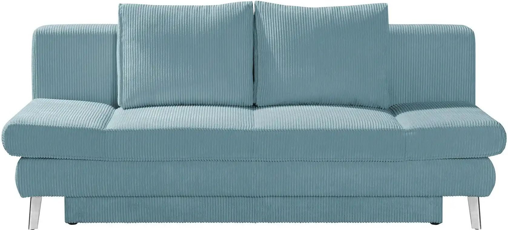 Thumbnail - Schlafsofa mit Bettkasten Sidney ¦ türkis/petrol ¦ Maße (cm): B: 200 H: 85 T: 90.0 Polstermöbel > Sofas > 2-Sitzer - Höf...