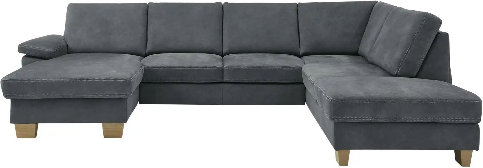 meinSofa Wohnlandschaft Samu ¦ grau ¦ Maße (cm): B: 316 H: 90 T: 235.0 Polstermöbel > Sofas > Wohnlandschaften - Höffne...