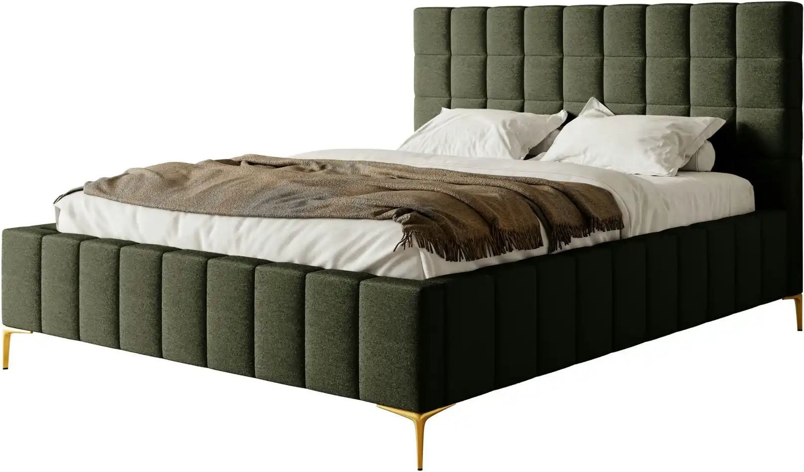 Selsey Polsterbett mit Bettkasten Szejlo ¦ grün ¦ Maße (cm): B: 180 H: 126 Betten > Polsterbetten - Höffner