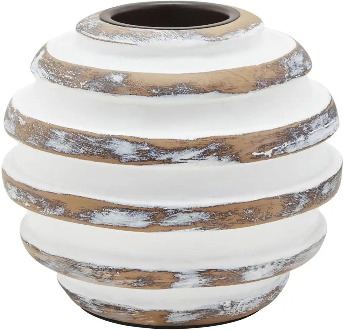 Teelichthalter ¦ braun ¦ Polyresin (Kunstharz) ¦ Maße (cm): H: 10 Ø: 12 Accessoires > Kerzen & Kerzenständer > Teelic...