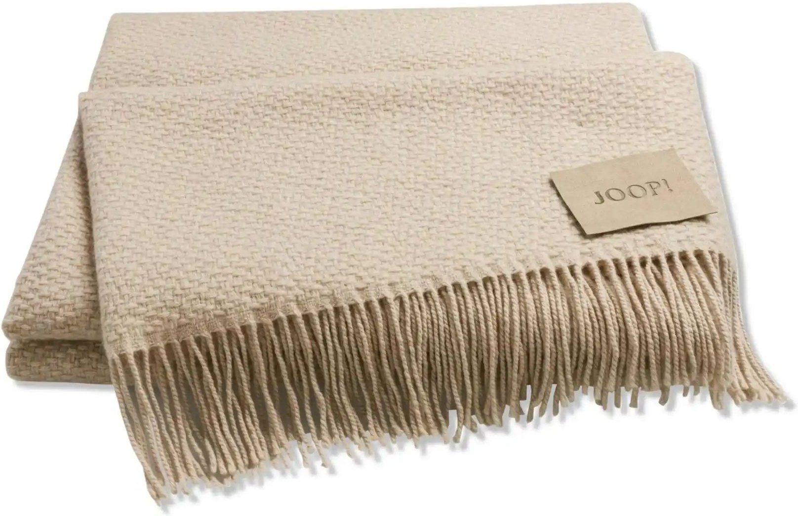 JOOP! Plaid Fine Woven ¦ weiß ¦ Wollmix ¦ Maße (cm): B: 130 H: 1 Dekokissen & Decken > Kuscheldecken & Wohndecken - Hö...