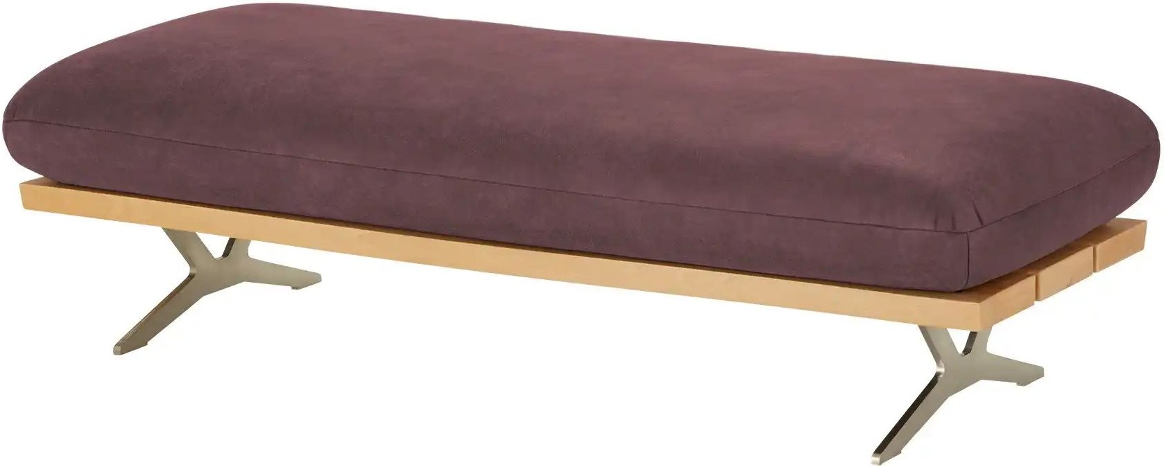 KOINOR Hockerbank Marilyn ¦ rot ¦ Maße (cm): B: 150 H: 45 T: 60.0 Polstermöbel > Hocker - Höffner