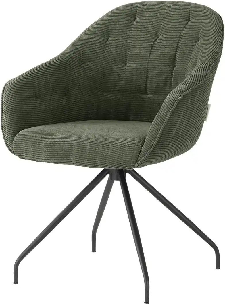 Jette Home Polsterstuhl Abby ¦ grün ¦ Maße (cm): B: 62 H: 85 T: 69.0 Stühle > Esszimmerstühle > Esszimmerstühle mit Arm...