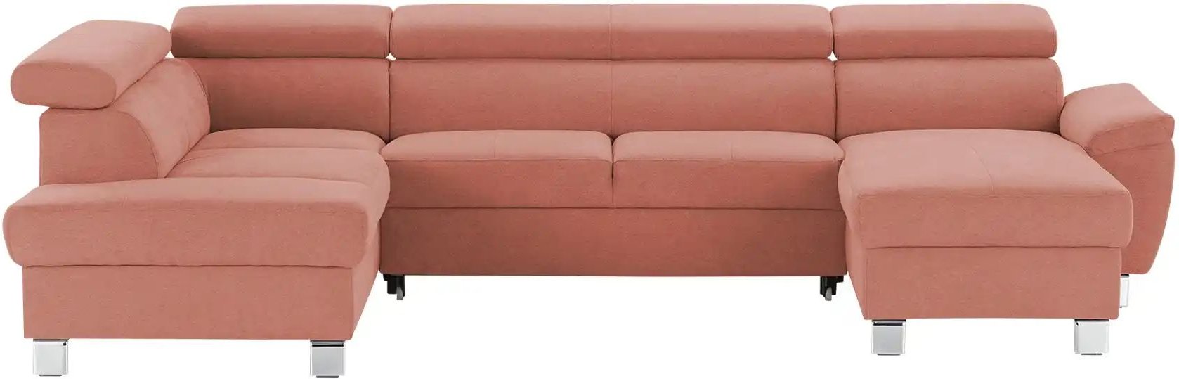 uno Wohnlandschaft aus Mikrofaser Avola ¦ rosa/pink ¦ Maße (cm): B: 318 H: 90 T: 208.0 Polstermöbel > Sofas > Wohnlandsc...
