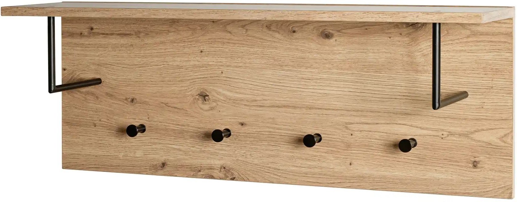 Garderobenpaneel Parma ¦ holzfarben ¦ MDF-Platte ¦ Maße (cm): B: 80 H: 30 T: 20.0 Garderoben & Kleiderstangen > Hakenle...