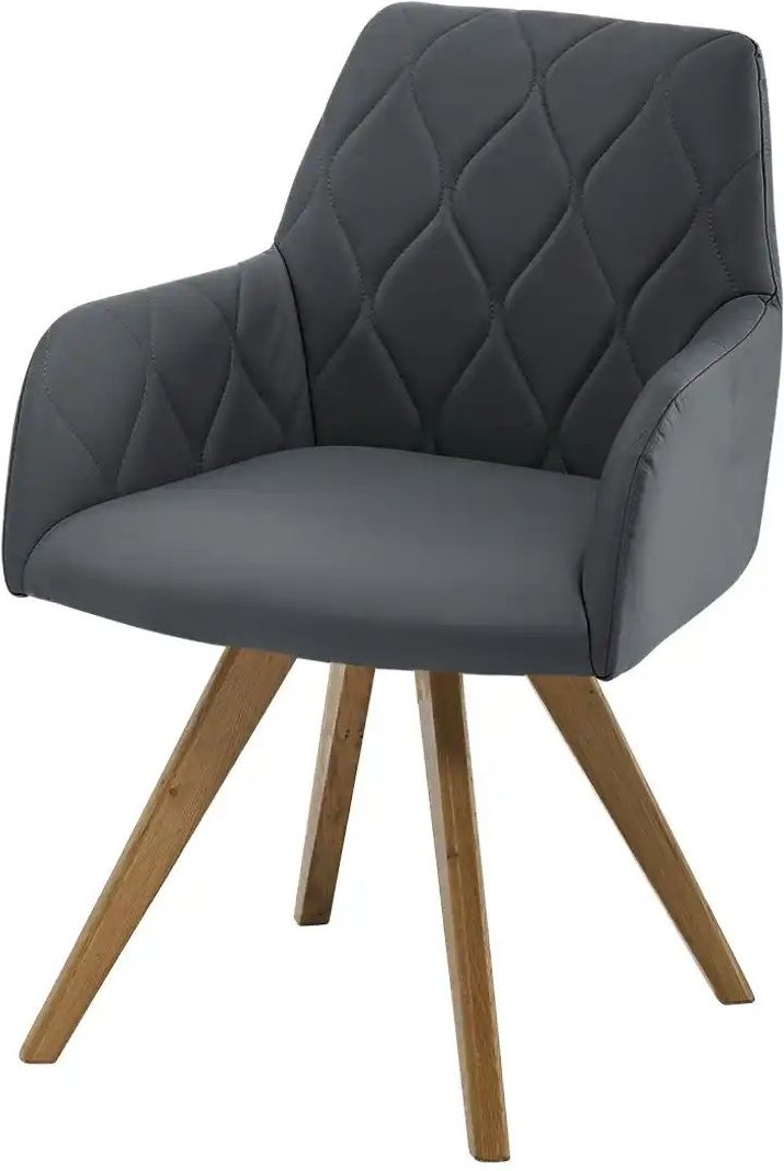 Woodford Esszimmerstuhl Damask ¦ grau ¦ Maße (cm): B: 61 H: 88 T: 66.5 Stühle > Küchenstühle > Küchenstühle mit Armlehn...