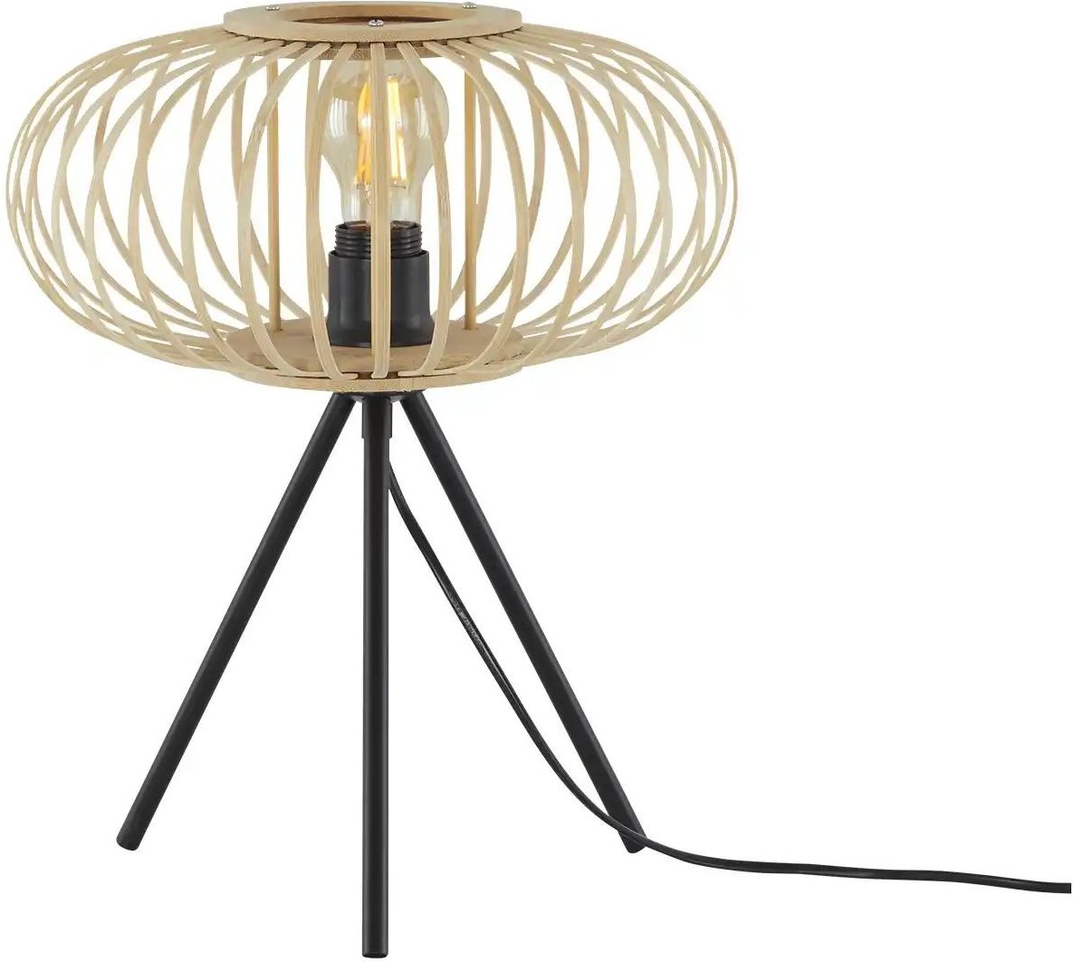 Thumbnail - Paul Neuhaus Tischleuchte Racoon ¦ holzfarben ¦ Maße (cm): H: 41 Ø: 32 Lampen & Leuchten > Tischlampen - Höffner