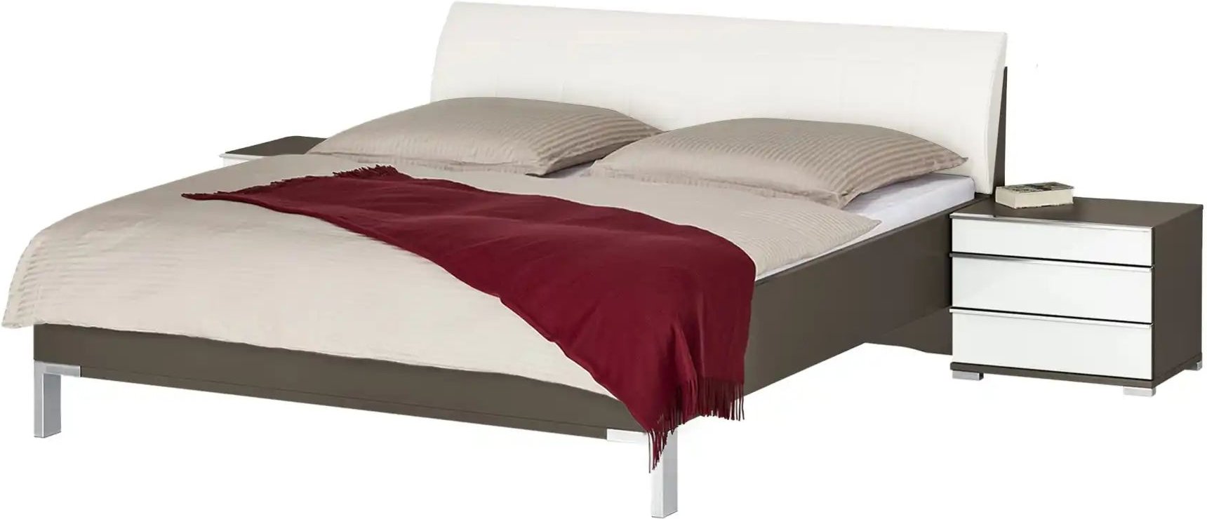 Bettanlage Beda ¦ braun ¦ Maße (cm): B: 309 H: 97 Betten > Komfortbetten - Höffner