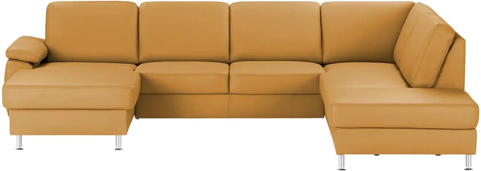 meinSofa Wohnlandschaft mit Sitz- und Rückenbezug aus Leder Kathi ¦ orange ¦ Maße (cm): B: 309 H: 86 T: 235.0 Polstermöb...