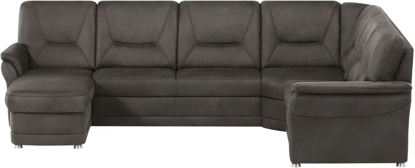 meinSofa Wohnlandschaft aus Mikrofaser Edda ¦ grau ¦ Maße (cm): B: 310 H: 96 T: 228.0 Polstermöbel > Sofas > Wohnlandsch...