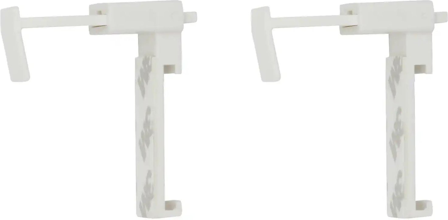 Mydeco Klemmträger-Set verstellbar ¦ weiß ¦ Kunststoff ¦ Maße (cm): B: 3 H: 2,5 Gardinen & Rollos > Gardinenstangen & ...