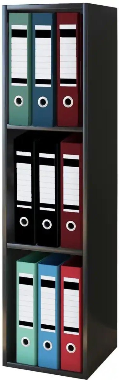 Regal Offas ¦ schwarz ¦ Maße (cm): B: 34 H: 107 T: 29.0 Regale > Büroregale - Höffner