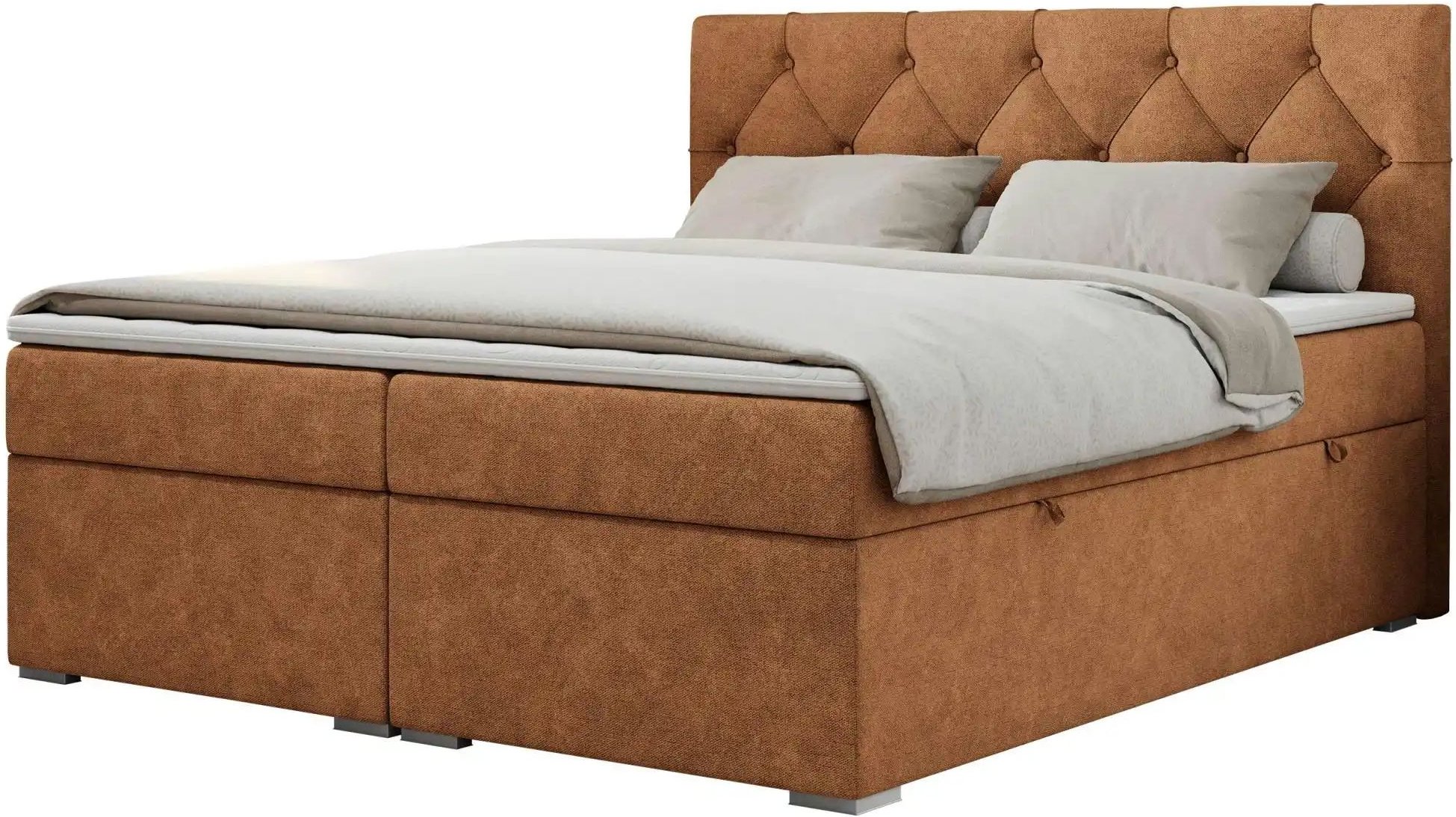 Boxbett mit Bettkasten Alda ¦ orange ¦ Maße (cm): B: 140 H: 118 Betten > Komfortbetten - Höffner