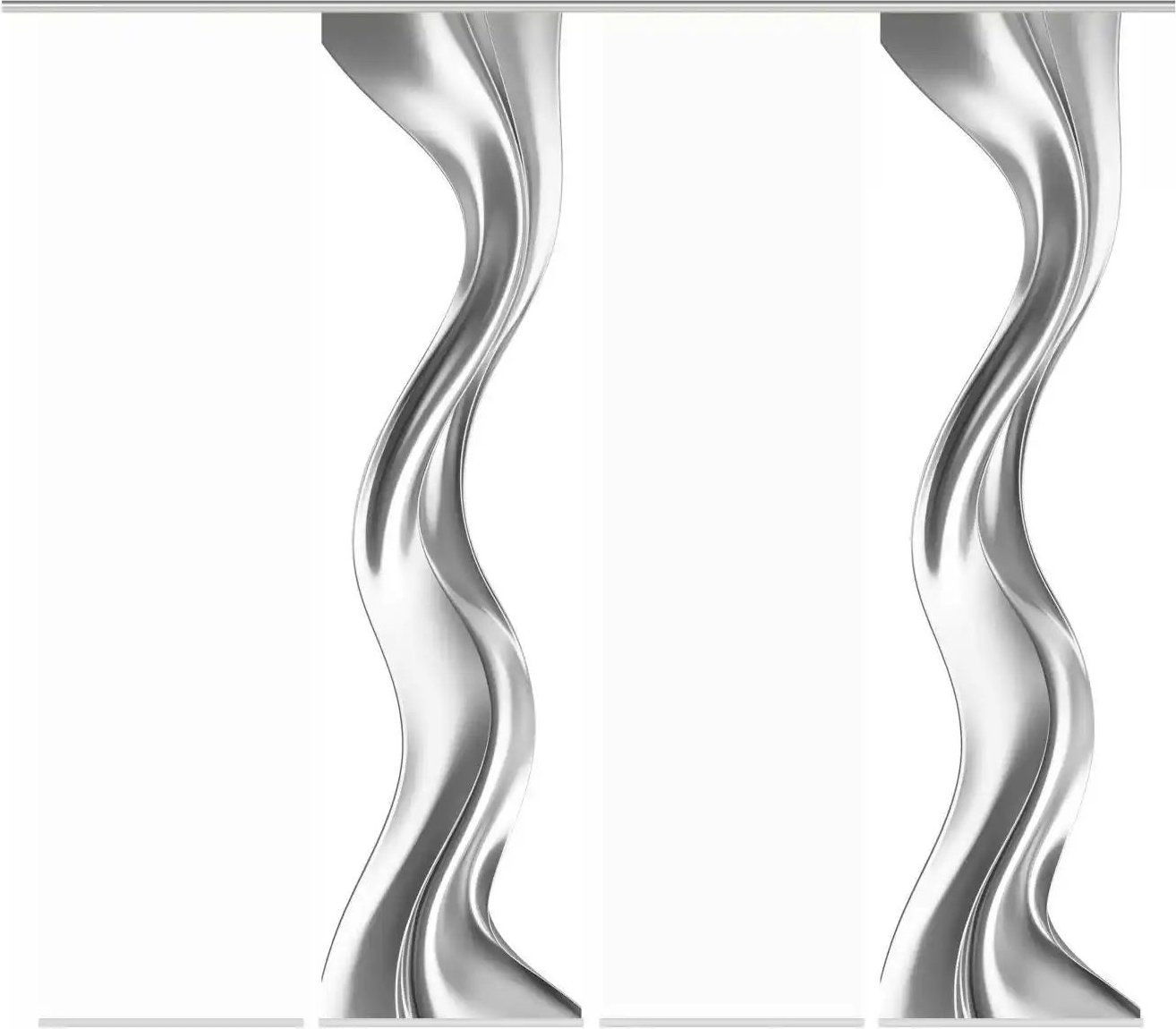 HOME Wohnideen Schiebevorhang ¦ silber ¦ Synthetik ¦ Maße (cm): B: 60 H: 245 Gardinen & Rollos > Gardinen & Vorhänge >...