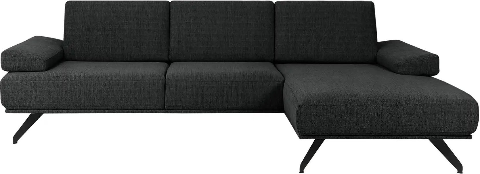 SOHO Ecksofa Gemma ¦ schwarz ¦ Maße (cm): B: 282 H: 84 T: 166.0 Polstermöbel > Sofas > 3-Sitzer - Höffner