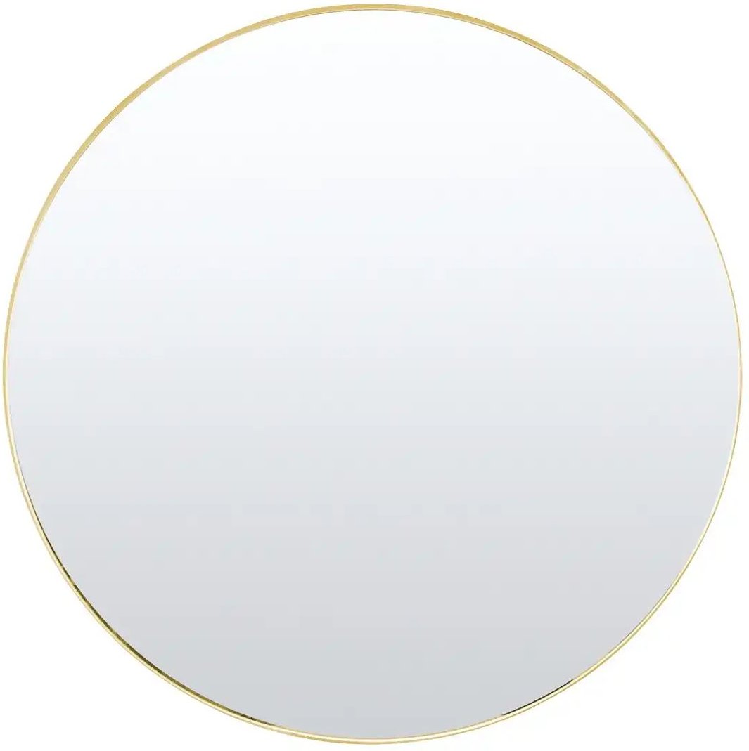 Spiegel 120 cm Liya ¦ gold ¦ Glas,Aluminium,Metall Ø: 120 Accessoires > Spiegel - Höffner
