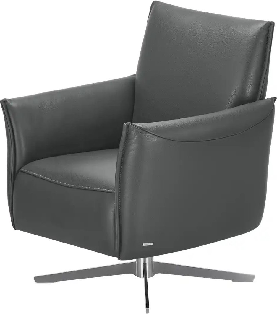 KOINOR Sessel Echtleder Vineto ¦ grau ¦ Maße (cm): B: 78 H: 87 T: 79.0 Polstermöbel > Sessel > Fernsehsessel - Höffner