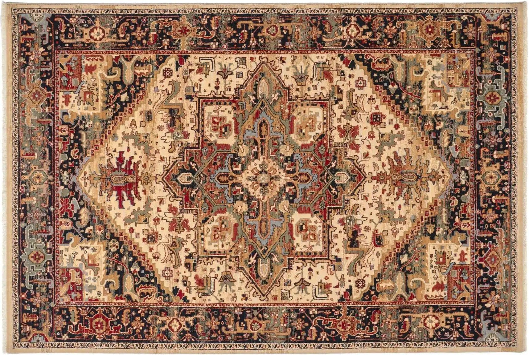 THEKO Wollteppich Saharna ¦ beige ¦ Wolle ¦ Maße (cm): B: 60 Teppiche > Bettumrandungen - Höffner