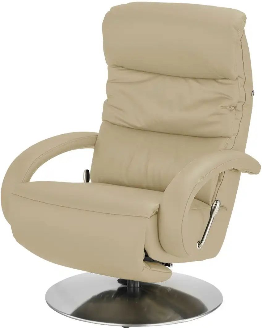 Hukla Leder-Relaxsessel Florian ¦ beige ¦ Maße (cm): B: 73 H: 102 T: 91.0 Polstermöbel > Sessel > Relaxsessel - Höffner