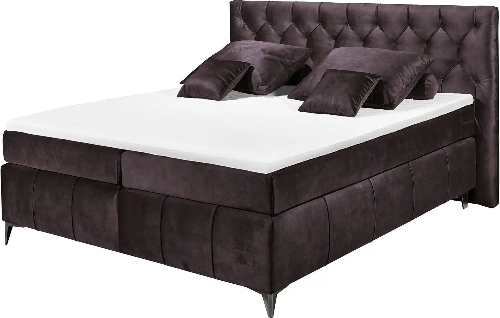 meinBett Boxspringbett Pembroke ¦ lila/violett ¦ Maße (cm): B: 200 H: 121 Betten > Boxspringbetten - Höffner