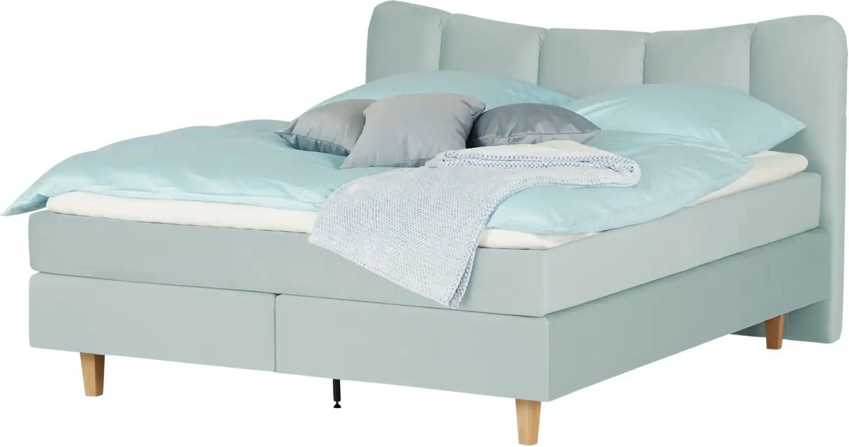 Boxspringbett Dalur ¦ blau ¦ Maße (cm): B: 140 H: 110 Betten > Boxspringbetten - Höffner