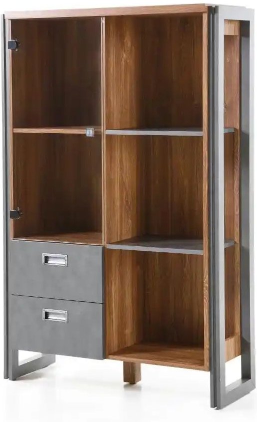 Vitrine Dinan ¦ braun ¦ Maße (cm): B: 90 H: 140 T: 33.0 Schränke > Vitrinen - Höffner