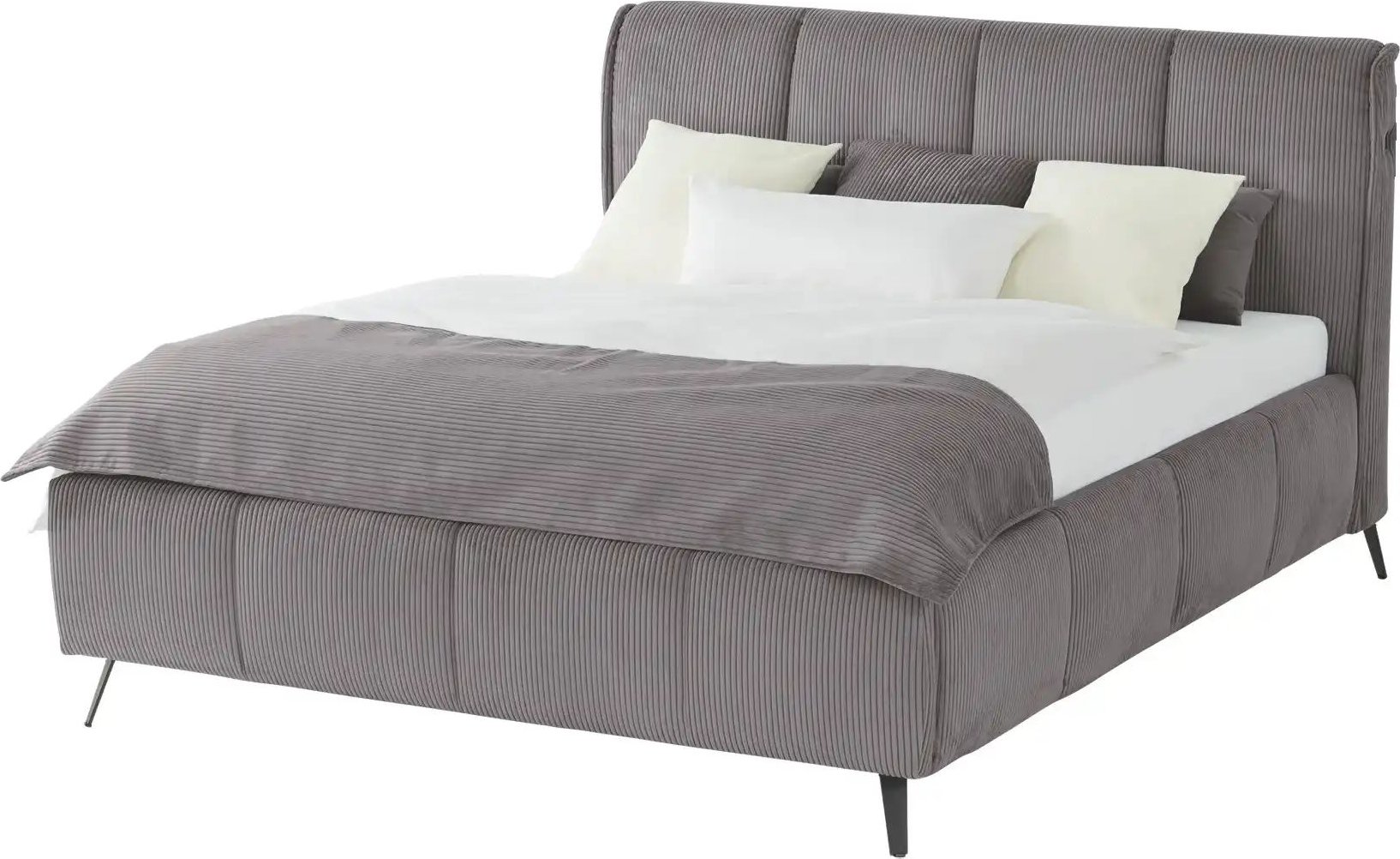 pop Polsterbett mit Bettkasten Pamela ¦ grau ¦ Maße (cm): B: 160 H: 113 Betten > Komfortbetten - Höffner