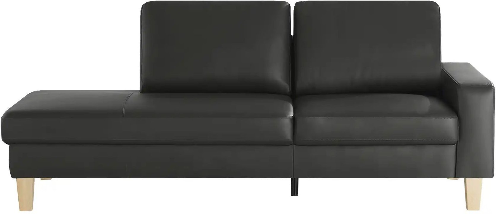 Recamiere aus Leder Bena ¦ schwarz ¦ Maße (cm): B: 213 H: 86 T: 97.0 Polstermöbel > Sofas > Einzelsofas - Höffner