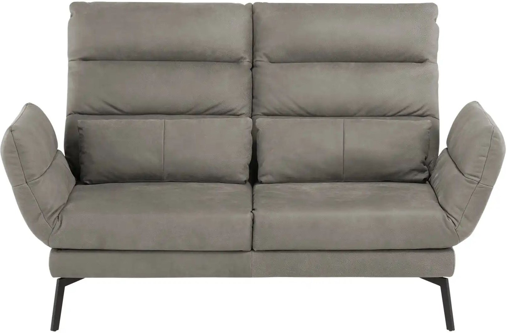 Max Schelling Sofa 2-sitzig aus Echtleder Sentence Komfort ¦ grau ¦ Maße (cm): B: 205 Polstermöbel > Sofas > 2-Sitzer - ...