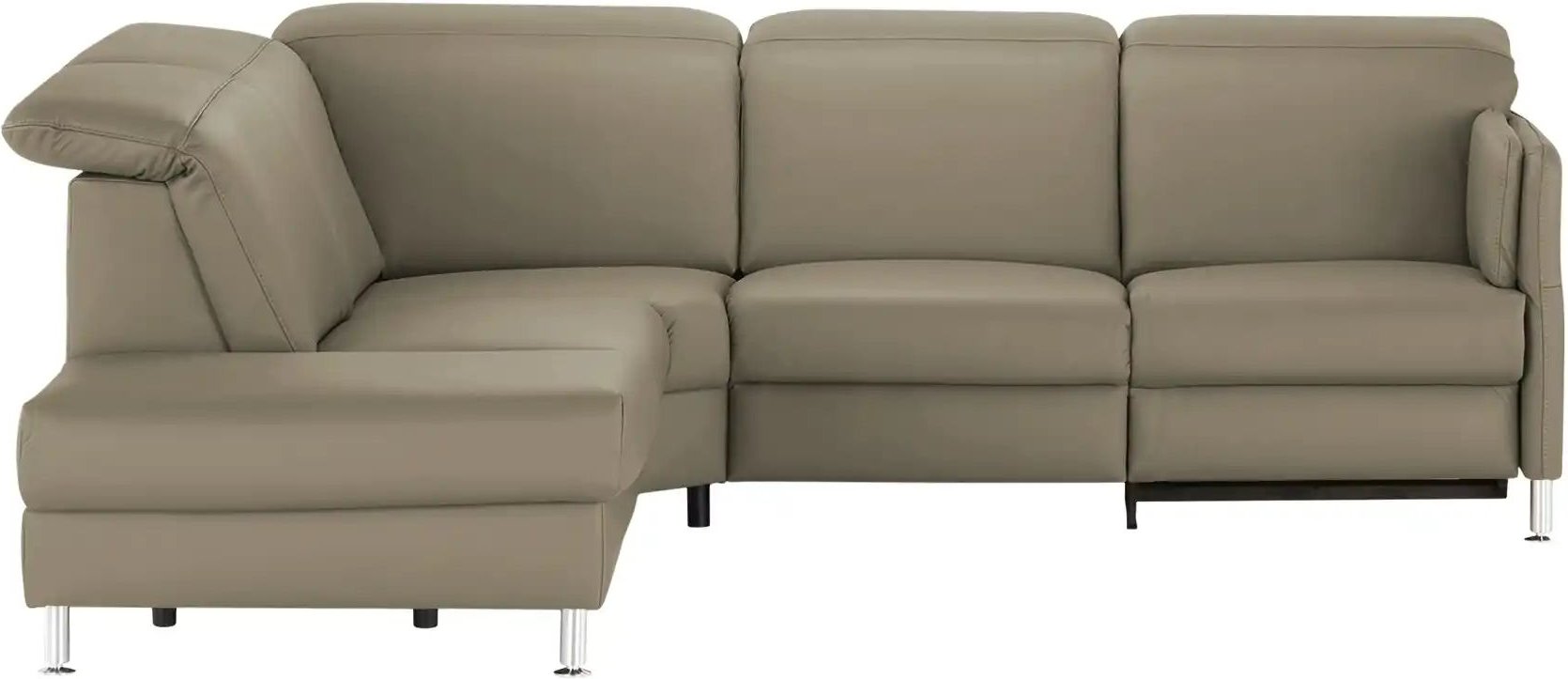 meinSofa Leder-Ecksofa Leon ¦ grau ¦ Maße (cm): B: 259 H: 83 T: 236.0 Polstermöbel > Sofas > Ecksofas - Höffner