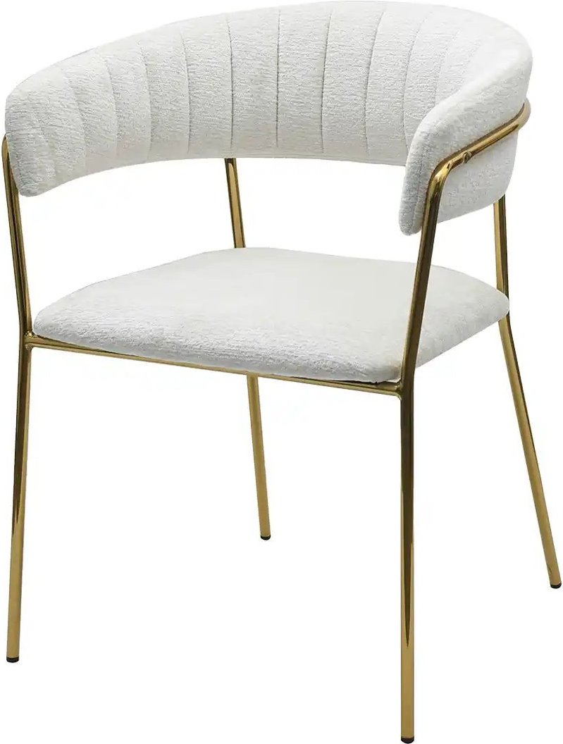 Bouclé-Polsterstuhl Arjen ¦ creme ¦ Maße (cm): B: 60 H: 79,5 T: 57.0 Stühle > Esszimmerstühle > Esszimmerstühle mit Arm...