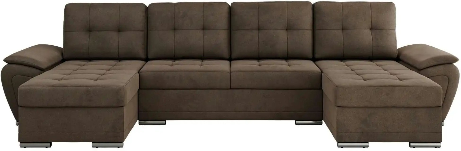 Wohnlandschaft mit Schlaffunktion Umbria ¦ braun ¦ Maße (cm): B: 336 H: 85 Polstermöbel > Sofas > Schlafsofas - Höffner