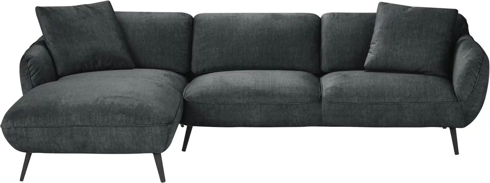 pop Ecksofa Ventus ¦ schwarz ¦ Maße (cm): B: 281 H: 111 T: 174.0 Polstermöbel > Sofas > 3-Sitzer - Höffner