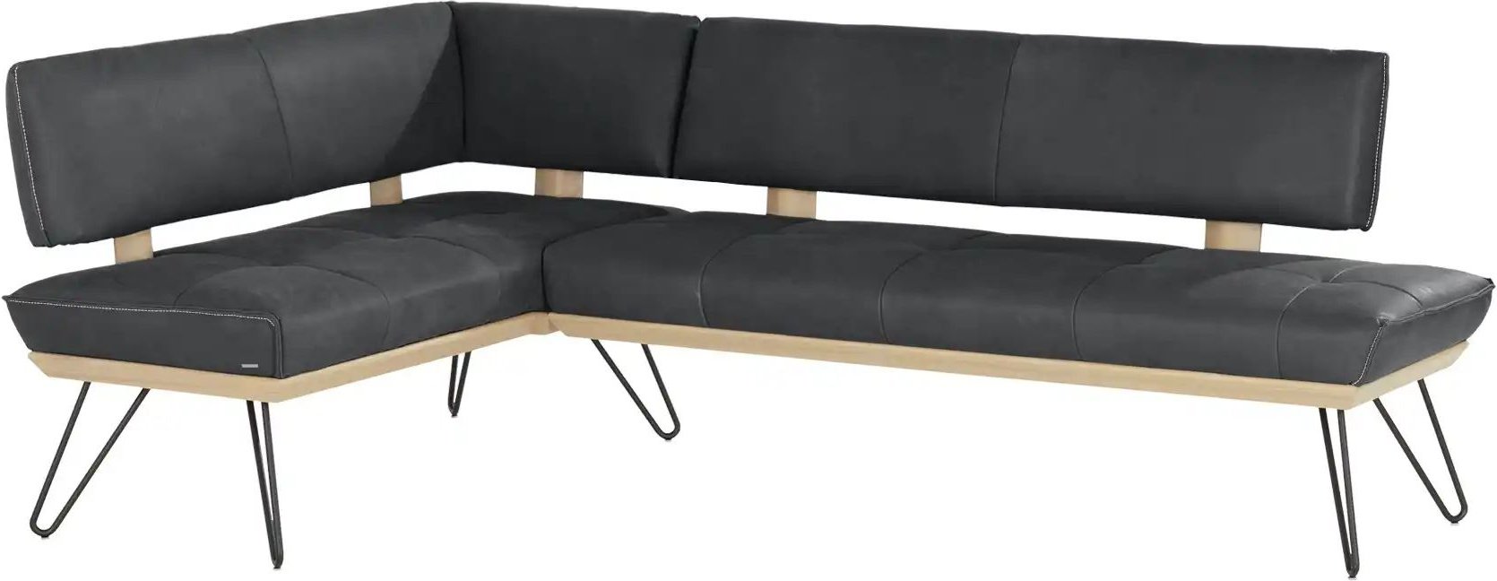 KOINOR Eckbank Leder Dining System 4 ¦ schwarz ¦ Maße (cm): B: 217 H: 88 T: 152.0 Bänke > Eckbänke - Höffner