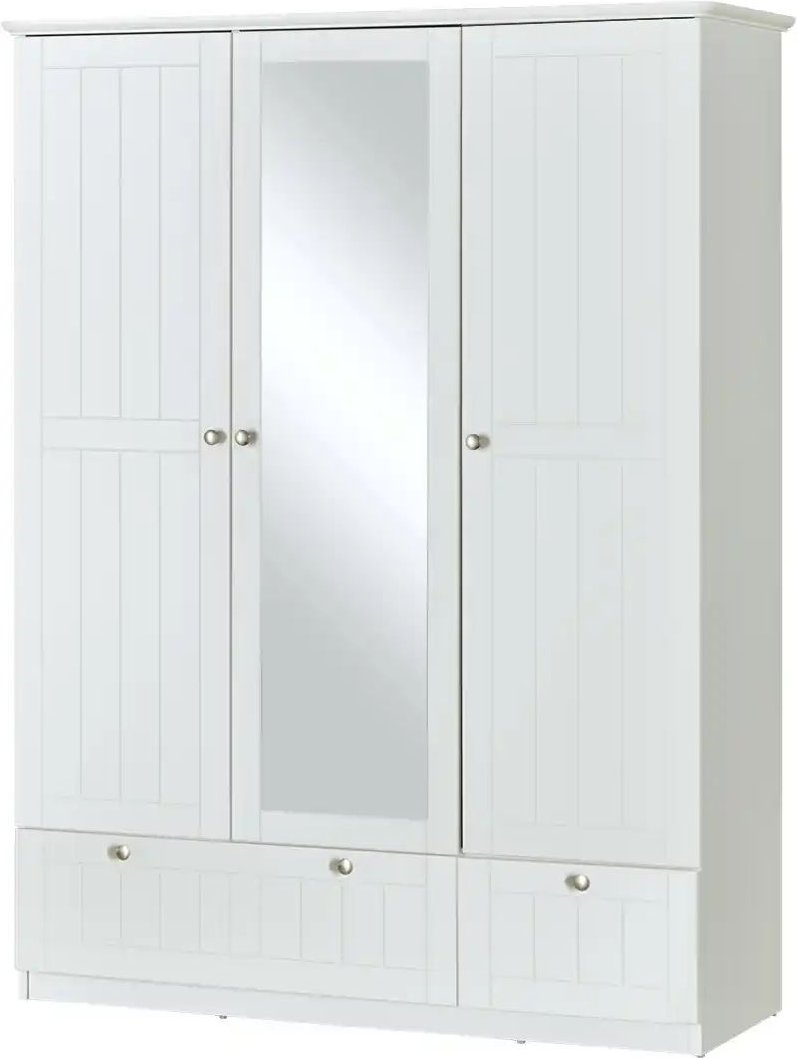Mia & Mo Kleiderschrank Suna ¦ weiß ¦ Maße (cm): B: 140 H: 187 T: 56.0 Baby > Babymöbel > Babykleiderschränke - Höffner