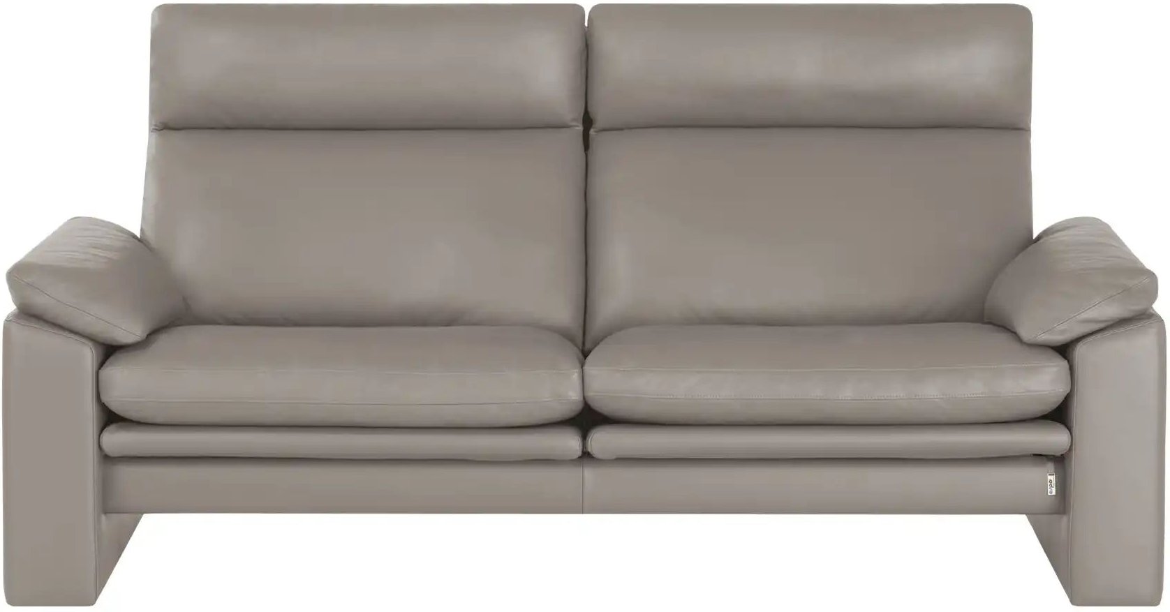 erpo just relax Ledersofa mit Relaxfunktion JR960 Bari ¦ grau ¦ Maße (cm): B: 190 H: 93 T: 84.0 Polstermöbel > Sofas > 2...